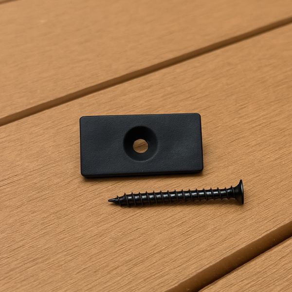 WPC Verbindungsclip (7 mm) mit Schraube, 1 Packung