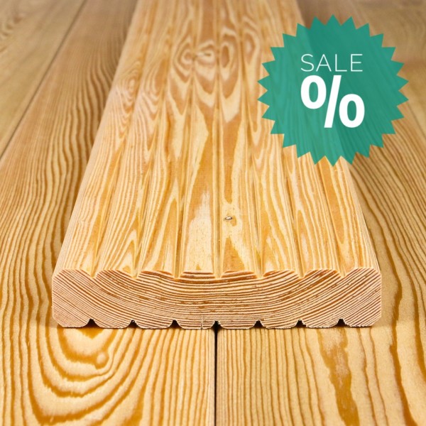 Terrassendielen grob genutet, 27 x 142 mm, A/B Sortierung