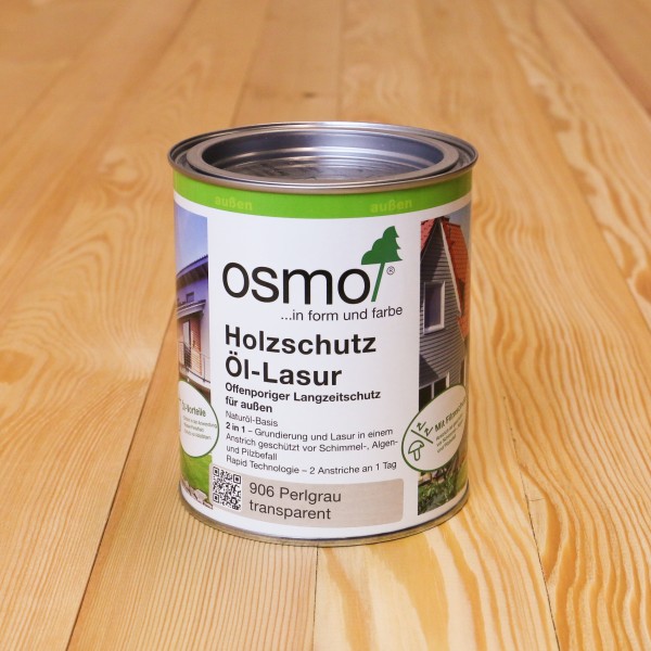 Osmo Nr. 906 / Holzschutz Öl-Lasur Perlgrau