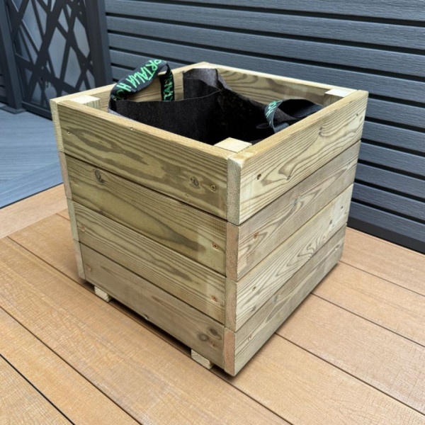 Hochbeet "Jardinera", Quadratischer Pflanzkübel, aus nordischem Kiefernholz