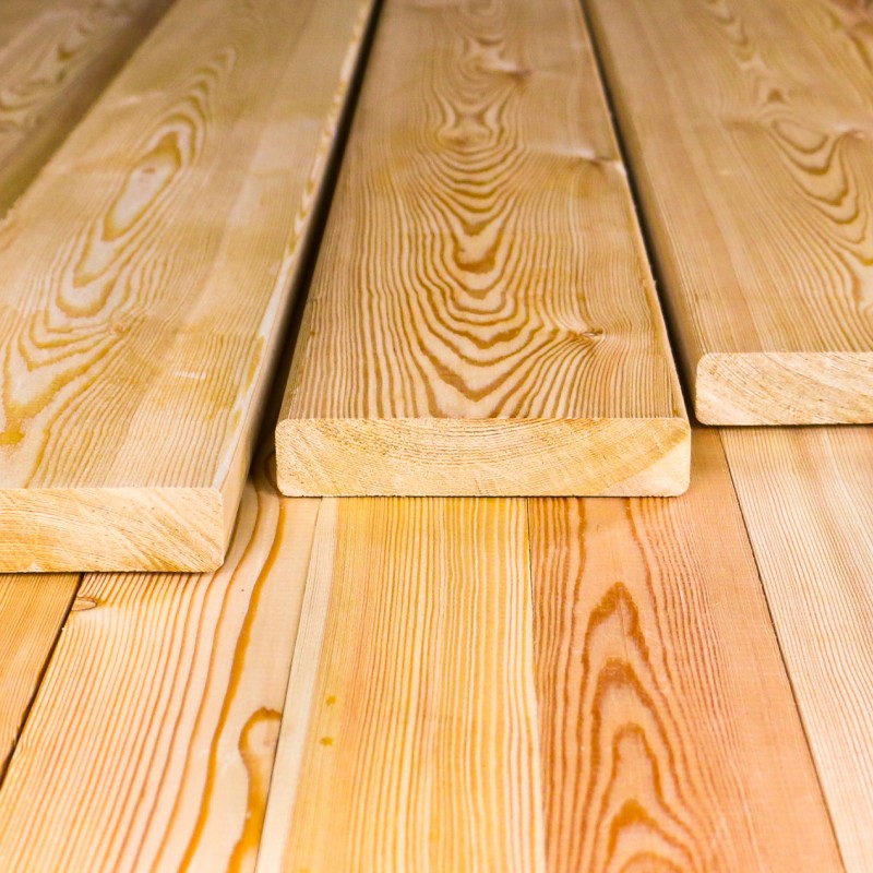 Terrassendielen glatt, 28 x 140 mm, A/B Sortierung