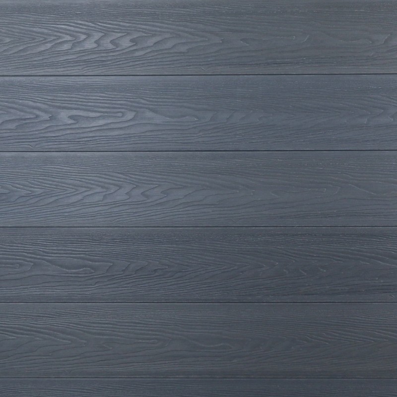 FeelingWood WPC Premium Terrassendiele in Holzoptik, 25 x 150 mm, Wellenstruktur, Grau
