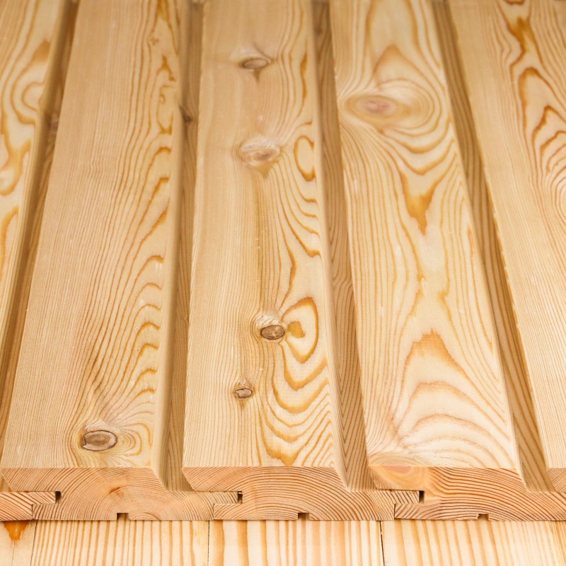 Fassadenprofil Trendliner, 27 x 96 mm, B/C Sortierung.