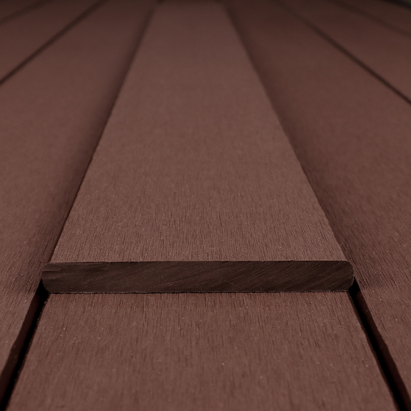 WPC Abschlussleiste 10 x 90 mm, Braun