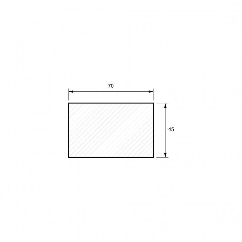 Konstruktionsholz, 45 x 70 mm, A/B Sortierung