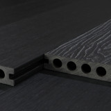 Bausatz, WPC Premium Terrassendiele 2. Generation, 23 x 142 mm, Wellenstruktur / glatt, Dunkelgrau