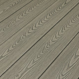 WPC Seitendiele in Holzoptik, 25 x 142 mm, Wellenstruktur, Eiche