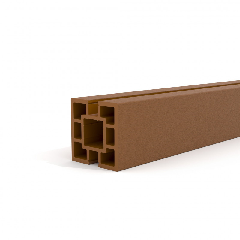 WPC-Pfosten 100 x 100 mm, Hellbraun