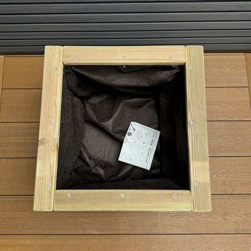 Hochbeet "Atrium", Quadratischer Pflanzkübel, aus nordischem Kiefernholz