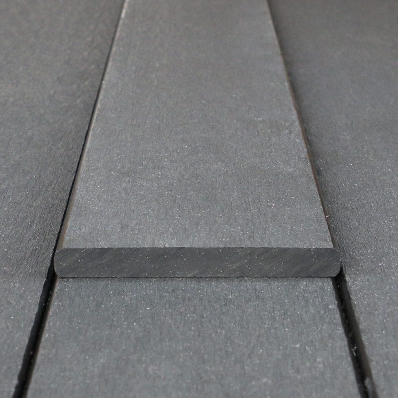 WPC Abschlussleiste 10 x 90 mm, Grau