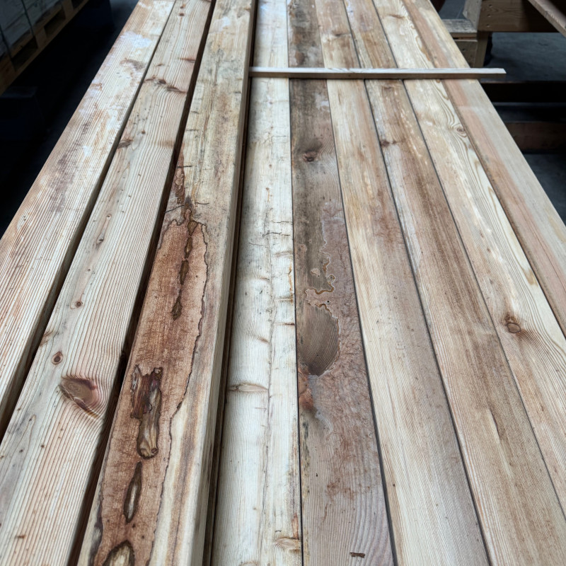 Pfosten aus sibirischer Lärche, 90 x 90 mm, C Sortierung