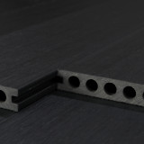 WPC Premium Terrassendiele 2. Generation, 23 x 142 mm, Wellenstruktur / glatt, Dunkelgrau