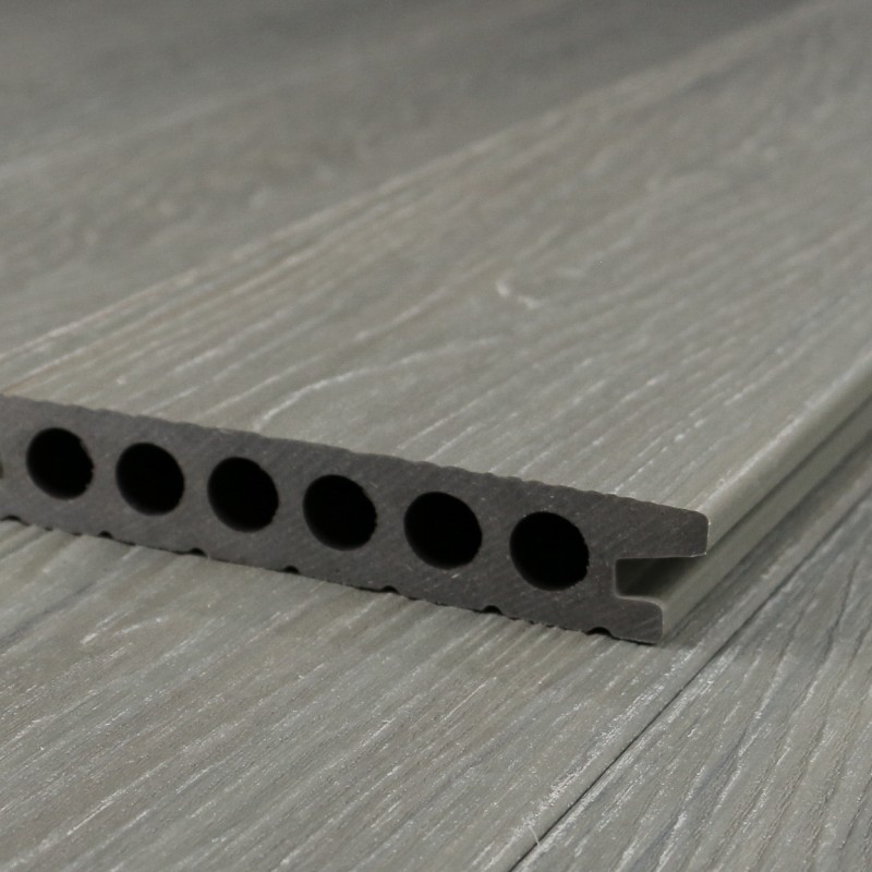 FeelingWood WPC Premium Terrassendiele in Holzoptik, 25 x 150 mm, Wellenstruktur, Antik