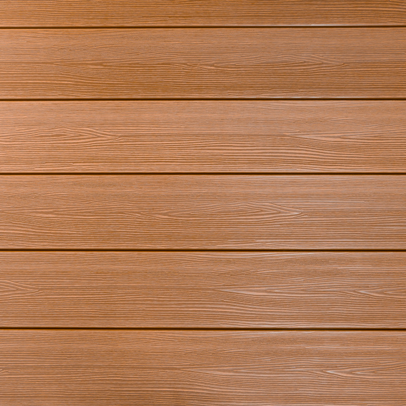 WPC Stufendiele in Holzoptik, 50 x 140 mm, Wellenstruktur, Hellbraun