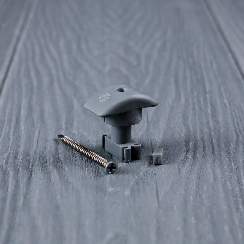 FeelingWood WPC Mittelklammer mit Klick-System, Grau