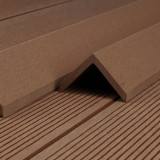 WPC Abschlussleiste, 52 x 52 mm, Braun