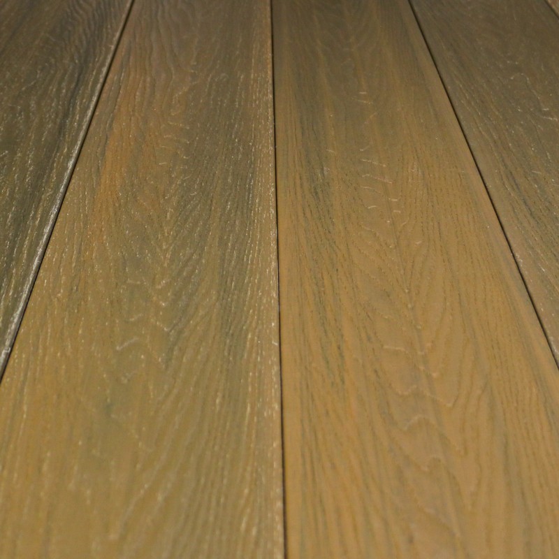 Bausatz, FeelingWood WPC Premium Terrassendiele in Holzoptik, 25 x 150 mm, Wellenstruktur, Teak