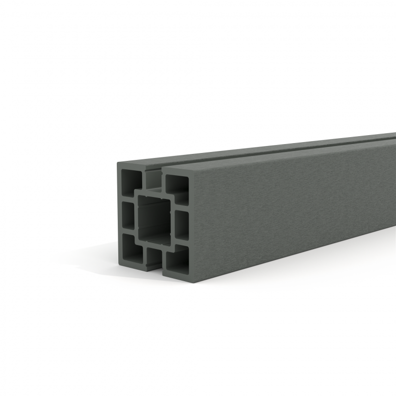 WPC-Pfosten 100 x 100 mm, Grau