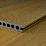 Bausatz, FeelingWood WPC Premium Terrassendiele in Holzoptik, 25 x 150 mm, Wellenstruktur, Teak