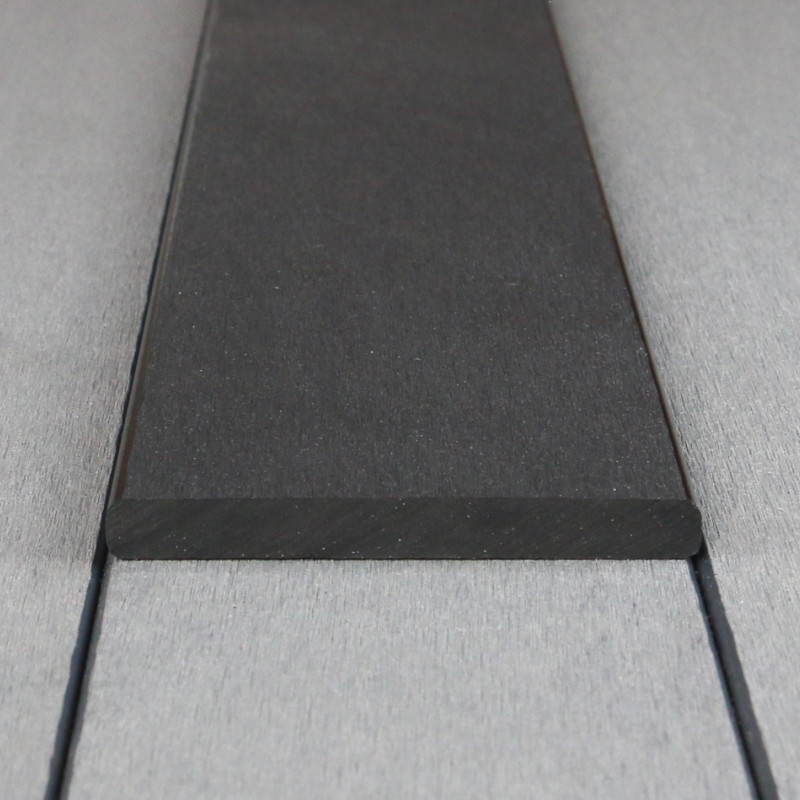 WPC Abschlussleiste 10 x 90 mm, Dunkelgrau