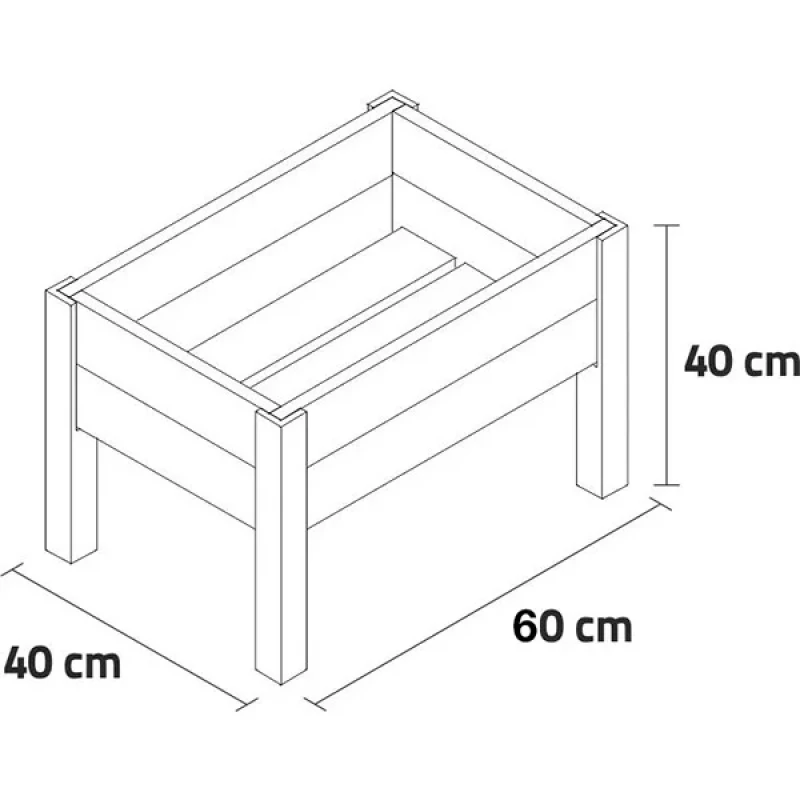 Hochbeet "Kit LEO", Pflanzkübel, aus nordischem Kiefernholz