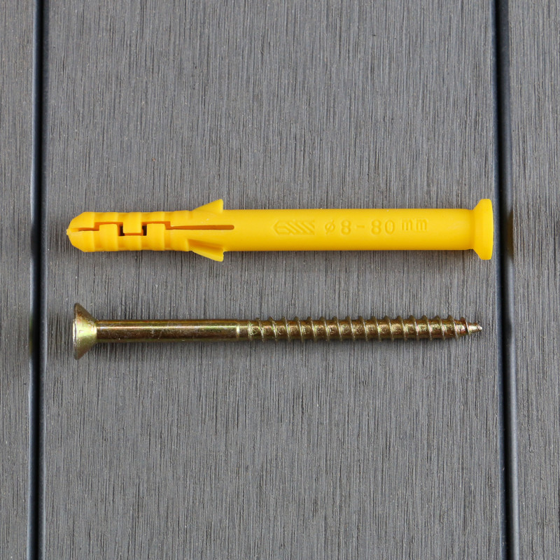 Dübel- & Schrauben, für Beton & Steinboden, 1 Packung