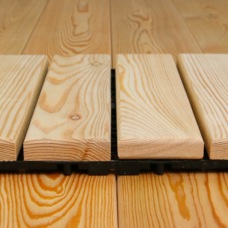 Holzfliesen, Balkon- und Terrassenfliesen, 4 GP, 310 x 310 mm, A Sortierung