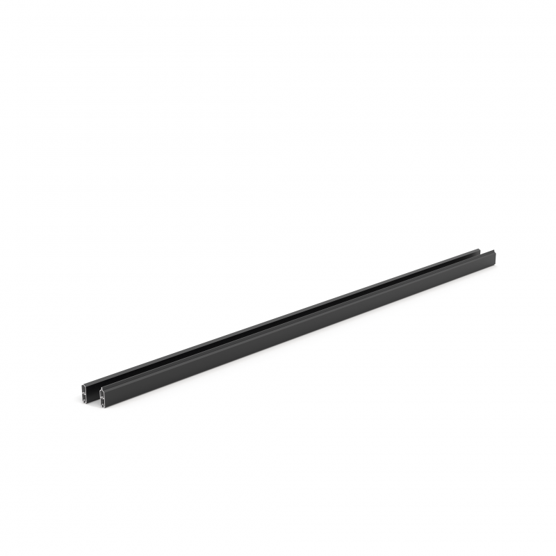 ALU-Querträger + Stützträger, Schwarz