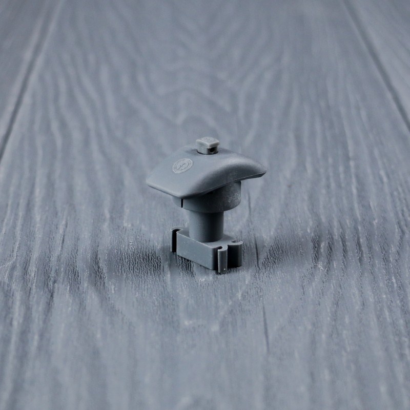 FeelingWood WPC Mittelklammer mit Klick-System, Grau