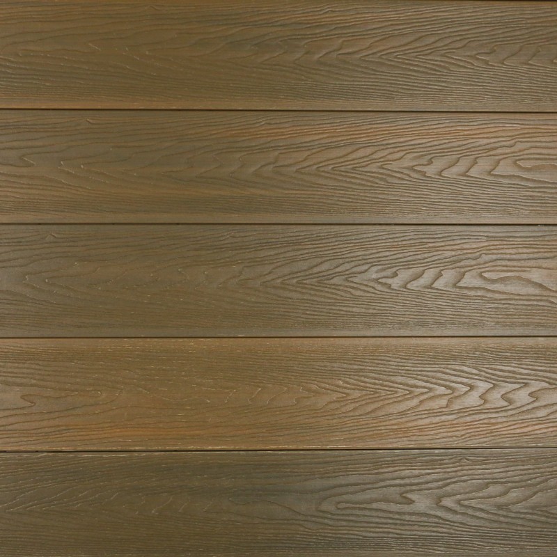 FeelingWood WPC Premium Terrassendiele in Holzoptik, 25 x 150 mm, Wellenstruktur, Teak