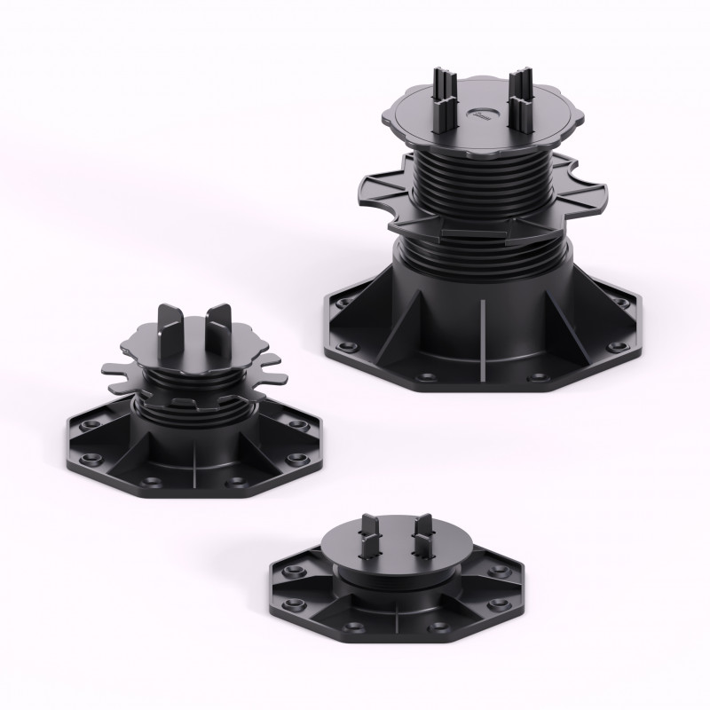 Stelzlager höhenverstellbar für Fliesen, 4 Größen (18–220 mm)