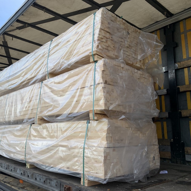 Rahmen aus Kiefer, sägerau, kammergetrocknet, 100 x 120 mm