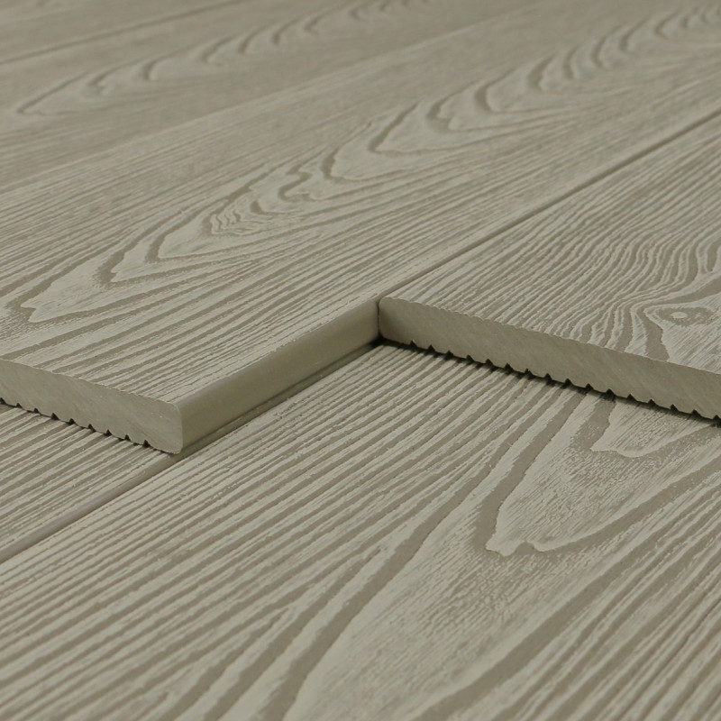 WPC Abschlussleiste in Holzoptik, 11 x 140 mm, Wellenstruktur / fein, Eiche