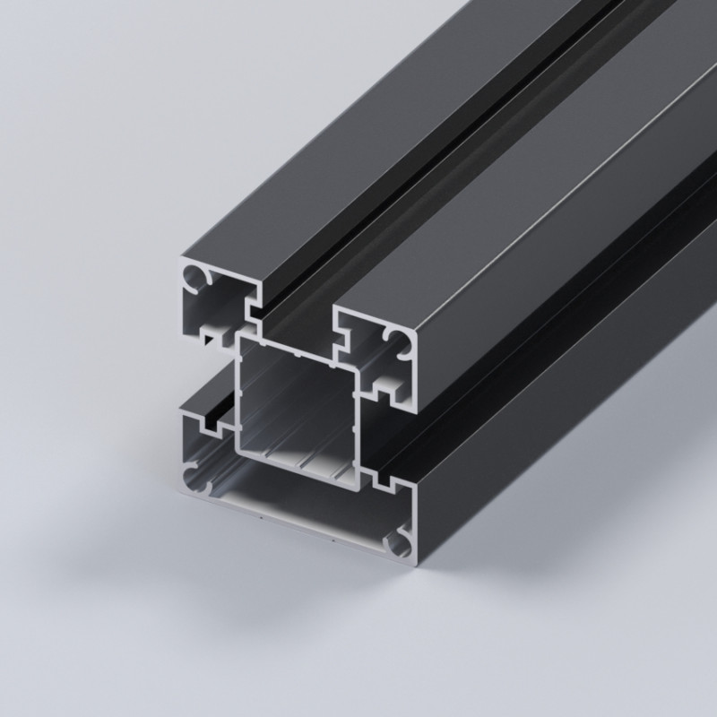 Alu-Pfosten 70 x 70 mm, Schwarz