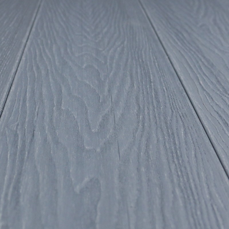 FeelingWood WPC Premium Terrassendiele in Holzoptik, 25 x 150 mm, Wellenstruktur, Grau