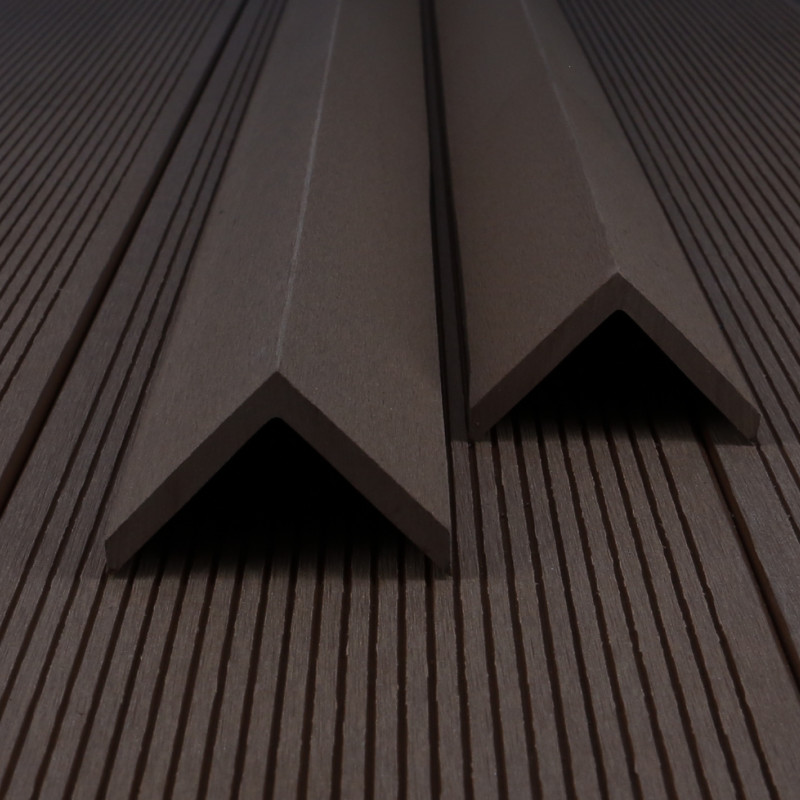 WPC Abschlussleiste 52 x 52 mm, Dunkelbraun