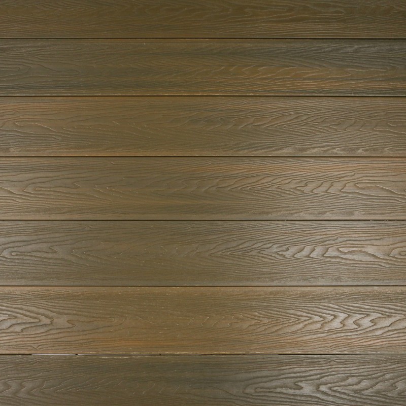 FeelingWood WPC Premium Terrassendiele in Holzoptik, 25 x 150 mm, Wellenstruktur, Teak