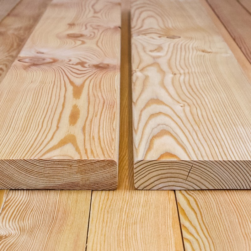 Bausatz Terrasse, Sibirische Lärche, glatt, 28 x 140 mm, B/C Sortierung