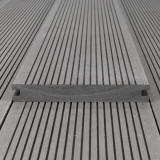 WPC Terrassendiele Massiv, 20 x 140 mm, glatt / fein, Grau
