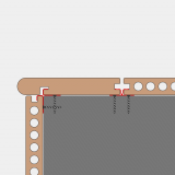WPC Seitendiele in Holzoptik, 25 x 142 mm, Wellenstruktur, Hellbraun