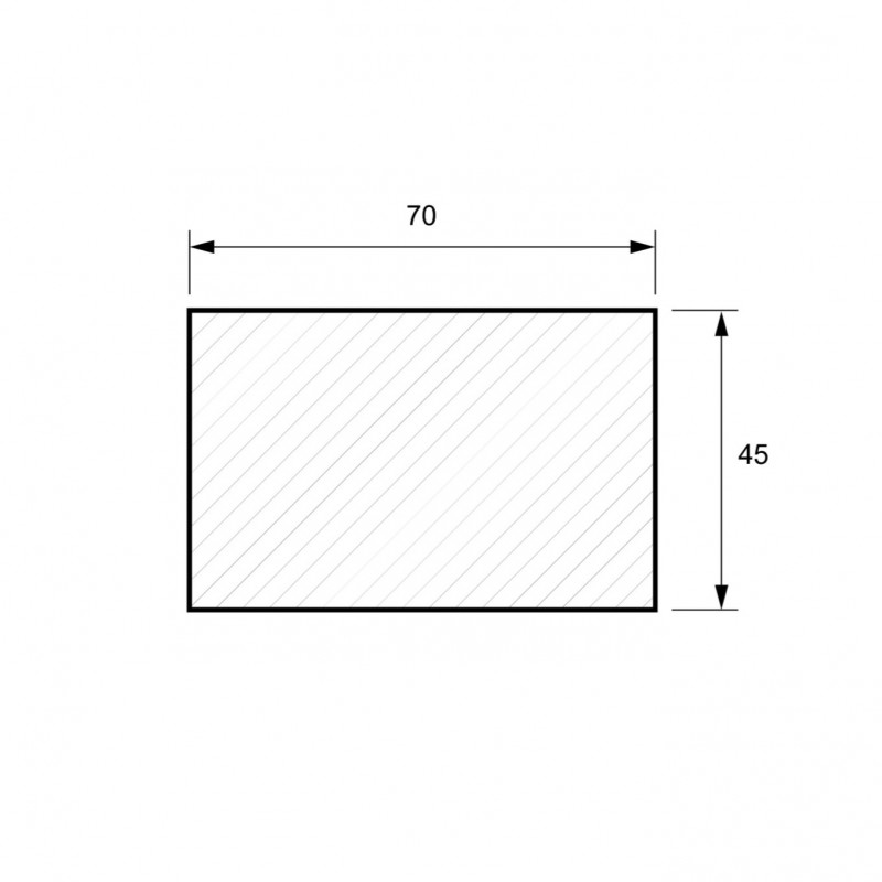 Konstruktionsholz, 45 x 70 mm, A/B Sortierung