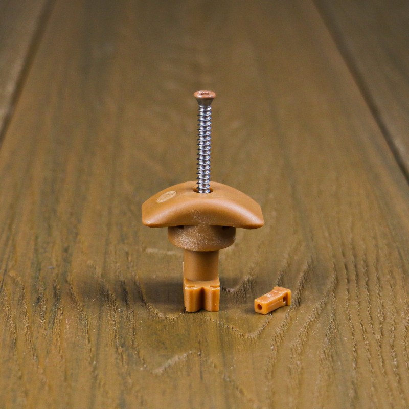 Bausatz, FeelingWood WPC Premium Terrassendiele in Holzoptik, 25 x 150 mm, Wellenstruktur, Teak