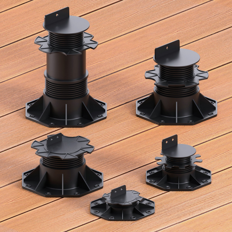 Stelzlager höhenverstellbar für Terrassen, 5 Größen (18–220 mm)