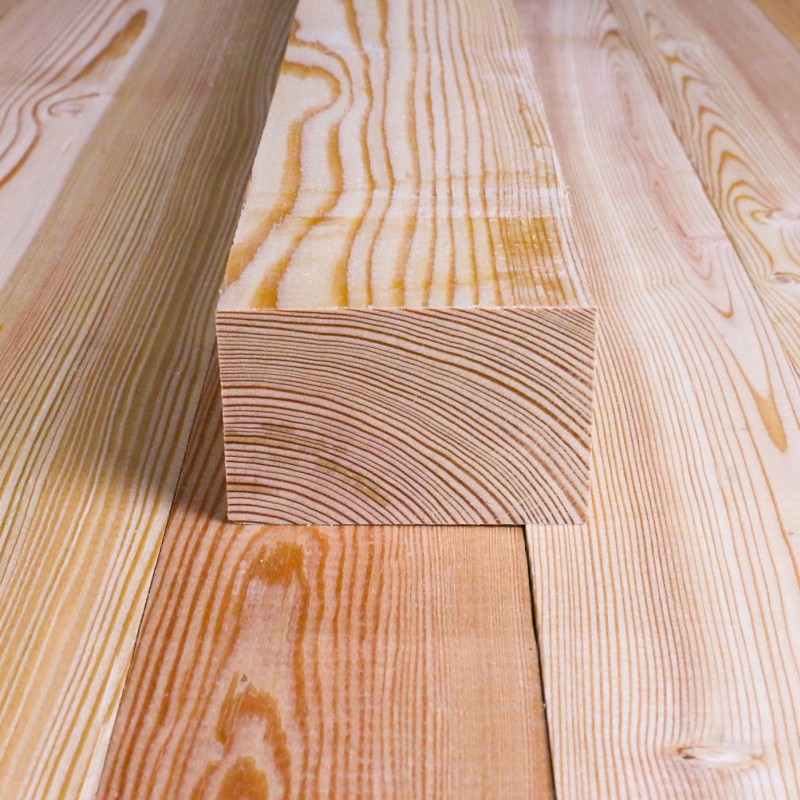 Bausatz Terrasse, Sibirische Lärche, grob I fein genutet, 27 x 142 mm, A/B Sortierung