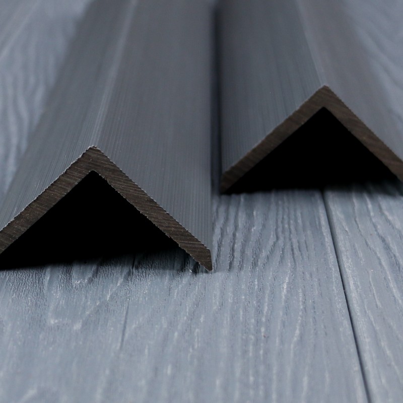 WPC Premium Abschlussleiste 2. Generation, 55 x 55 mm, Grau