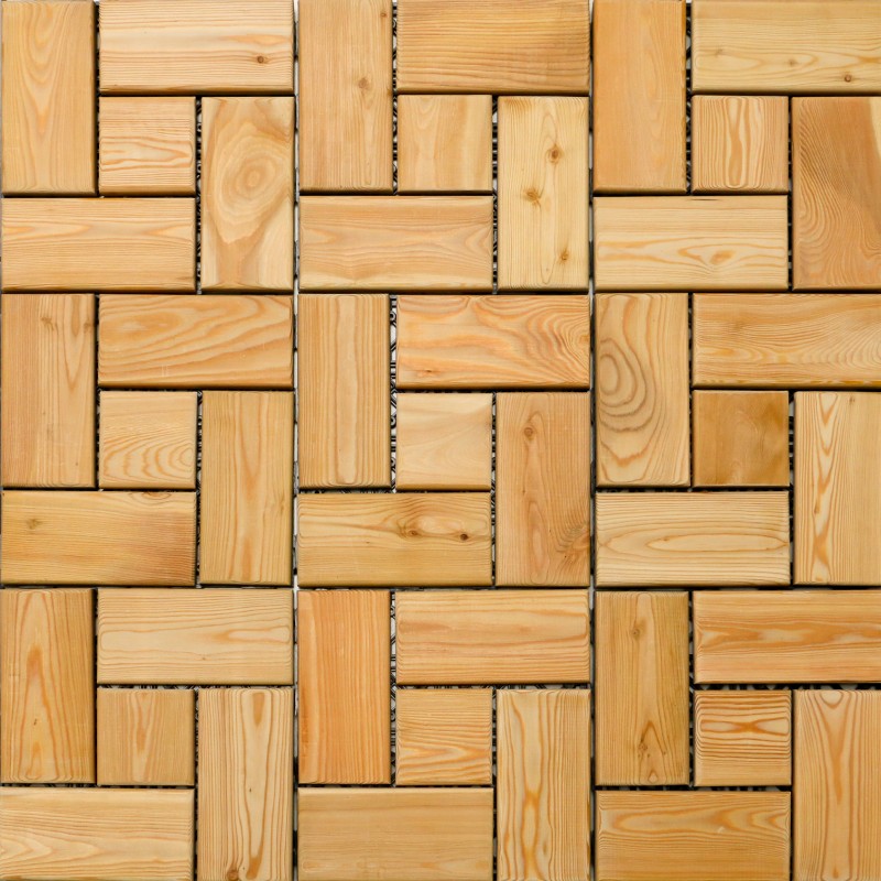 Holzfliesen, Balkon- und Terrassenfliesen, 5 GP, 310 x 310 mm, A Sortierung