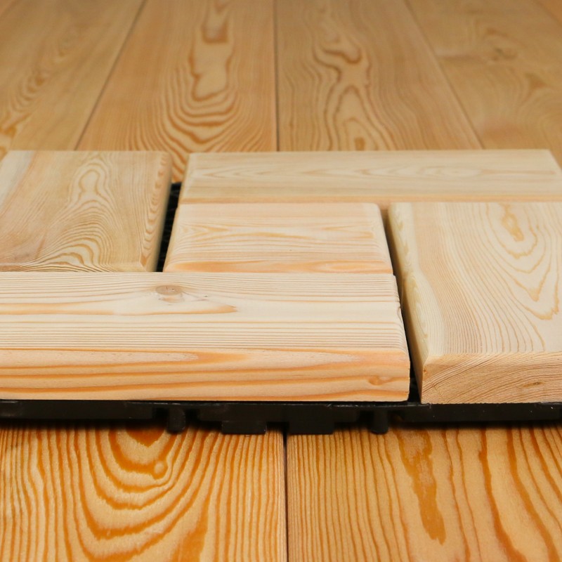 Holzfliesen, Balkon- und Terrassenfliesen, 5 GP, 310 x 310 mm, A Sortierung