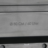 Hochbeet ohne Sichtschutz, aus Sibirischer Lärche, mit Pflanztrog, abnehmbare Abdeckleiste und mit Abdeckung, fertig montiert.