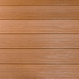 WPC Seitendiele in Holzoptik, 25 x 142 mm, Wellenstruktur, Hellbraun