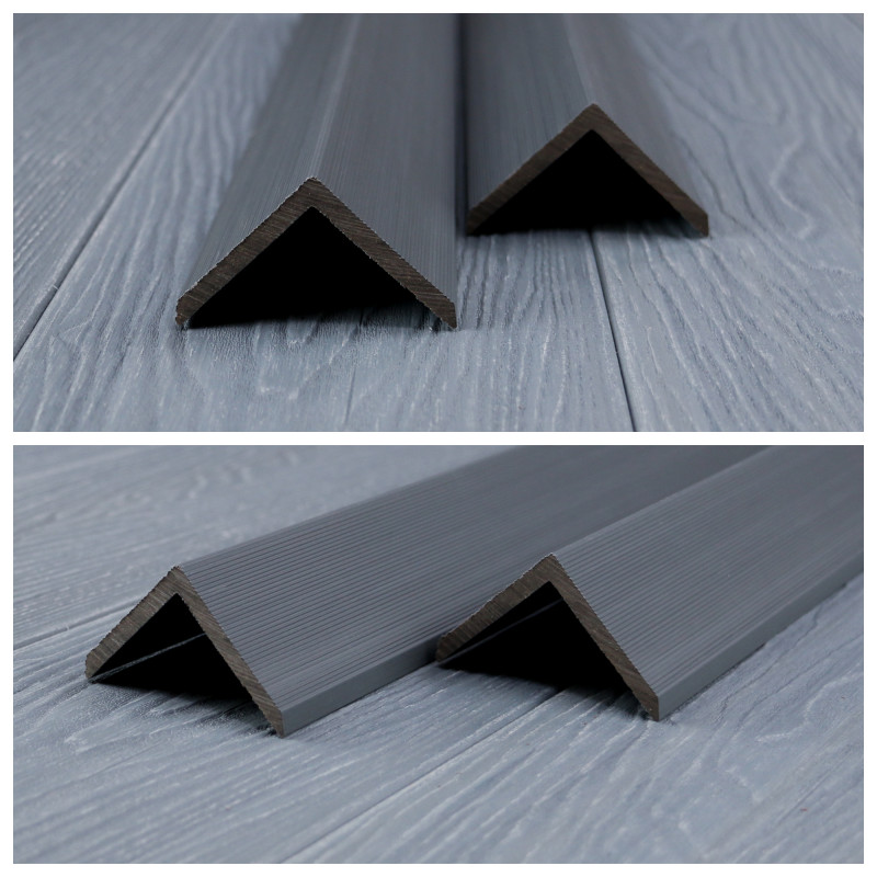 WPC Premium Abschlussleiste 2. Generation, 55 x 55 mm, Grau